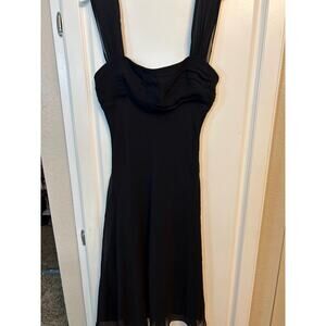 BCBGMAXAZRIA black silk mini formal dress